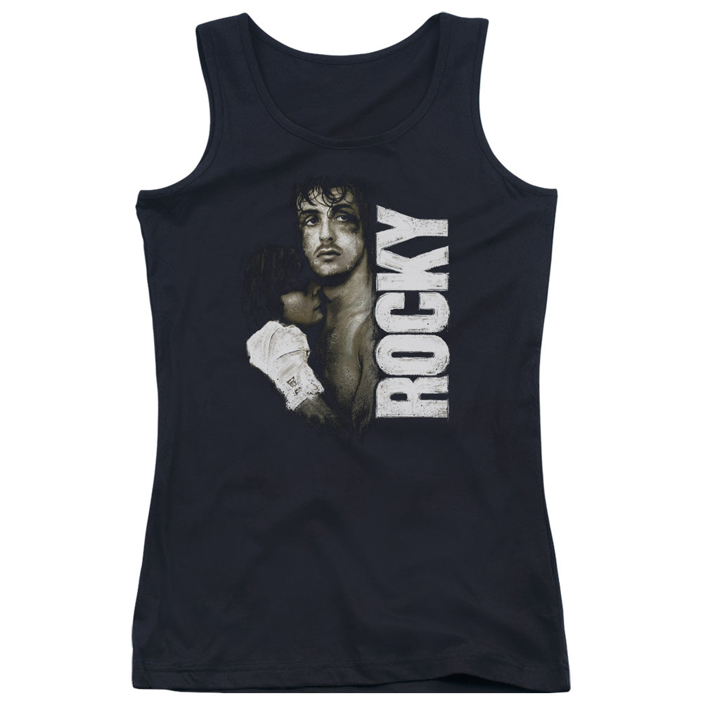 Rocky Painted Rocky Womens Tank Top Shirt Black