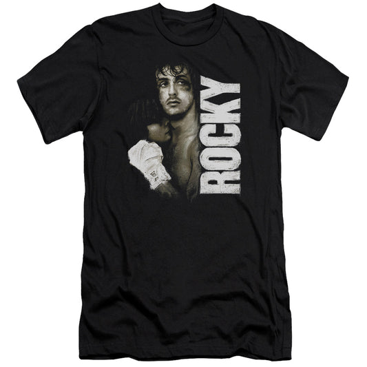 Rocky Painted Rocky Slim Fit Mens T Shirt Black