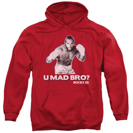 Rocky III U Mad Bro Mens Hoodie Red