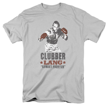 Rocky Iii Clubber Mens T Shirt Silver Officially Licensed