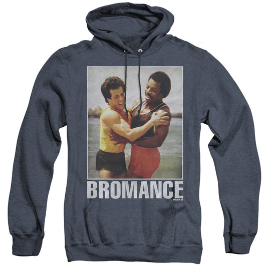 Rocky Bromance Heather Mens Hoodie Navy Blue