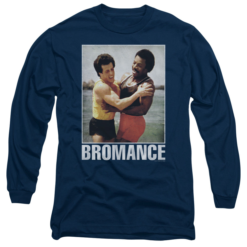 Rocky Bromance Mens Long Sleeve Shirt Navy Blue