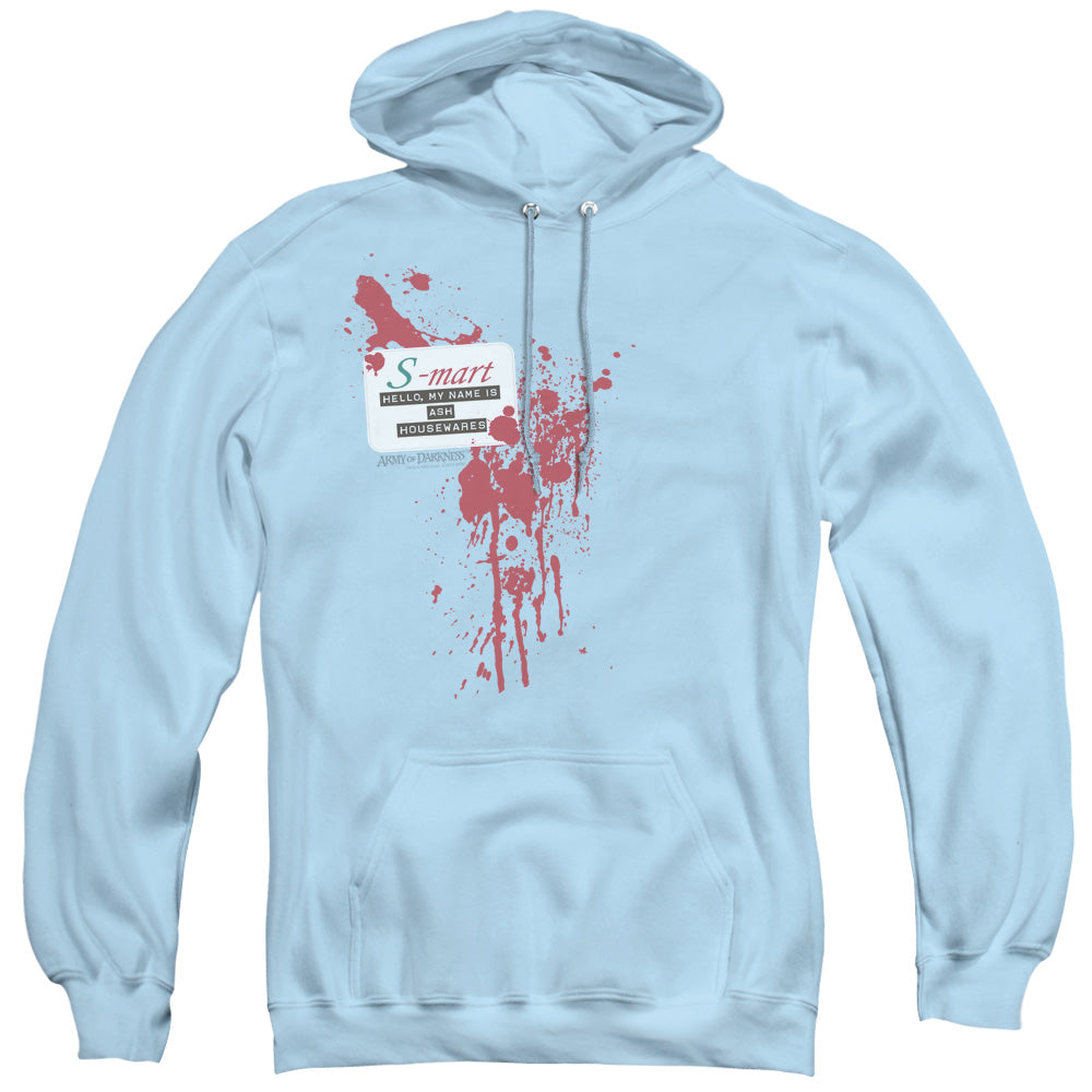 Army Of Darkness S-Mart Name Mens Hoodie Light Blue