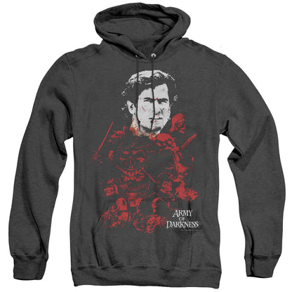 Mgm Army Of Darkness Pile Of Baddies Mens Heather Hoodie Black