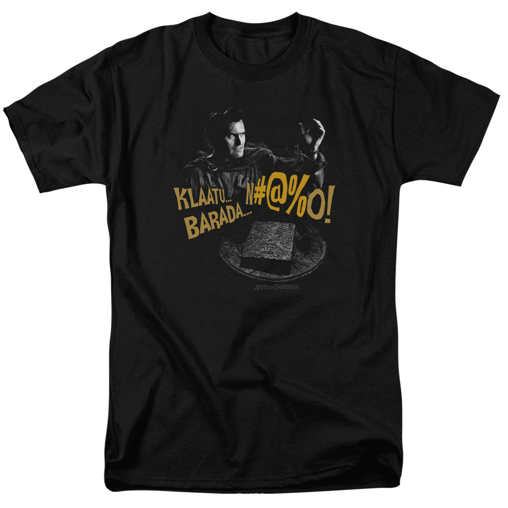 Army Of Darkness Klaatu...Barada Mens T Shirt Black