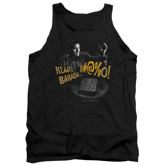 Army Of Darkness Klaatu… Barada Mens Tank Top Shirt Black