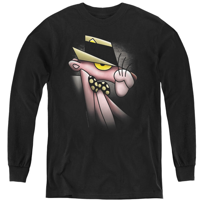 Pink Panther Ooth Panther Long Sleeve Kids Youth T Shirt Black