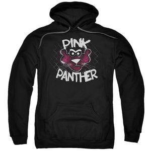 Pink Panther Spray Panther Mens Hoodie Black