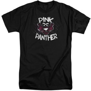 Pink Panther Spray Panther Mens Tall T Shirt Black