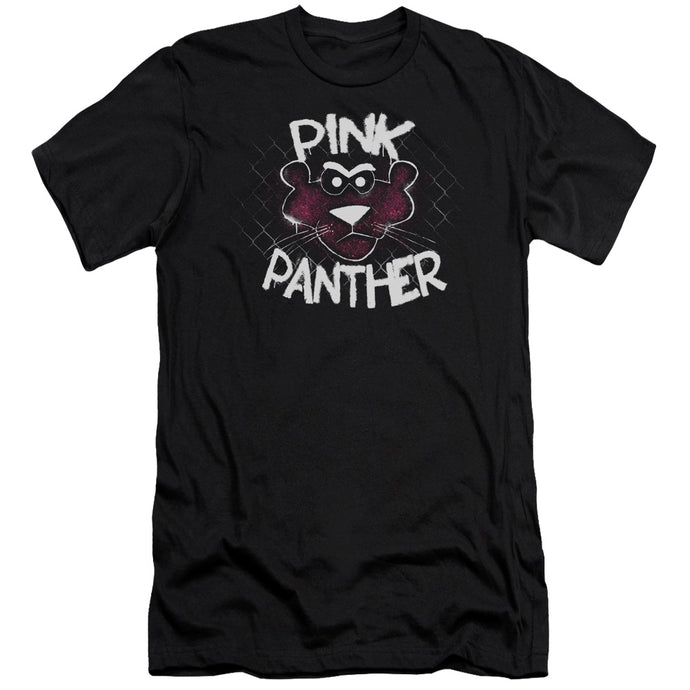 Pink Panther Spray Panther Premium Bella Canvas Slim Fit Mens T Shirt Black