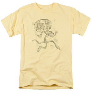 Pink Panther Catch Me Mens T Shirt Yellow