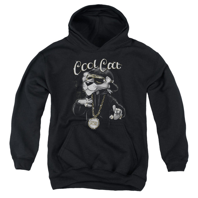 Pink Panther Cool Cat Kids Youth Hoodie Black