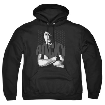 Rocky Shirt Mens Hoodie Black Officially Licensed
