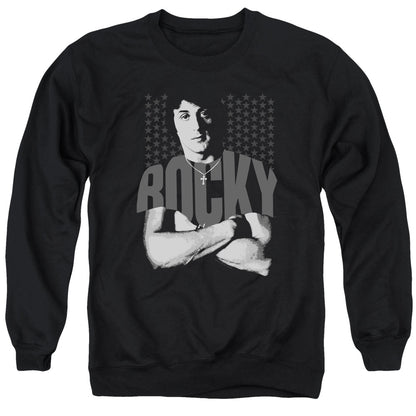 Rocky Shirt Mens Crewneck Sweatshirt Black
