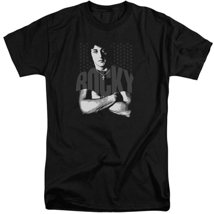 Rocky Shirt Mens Tall T Shirt Black Officially Licensed