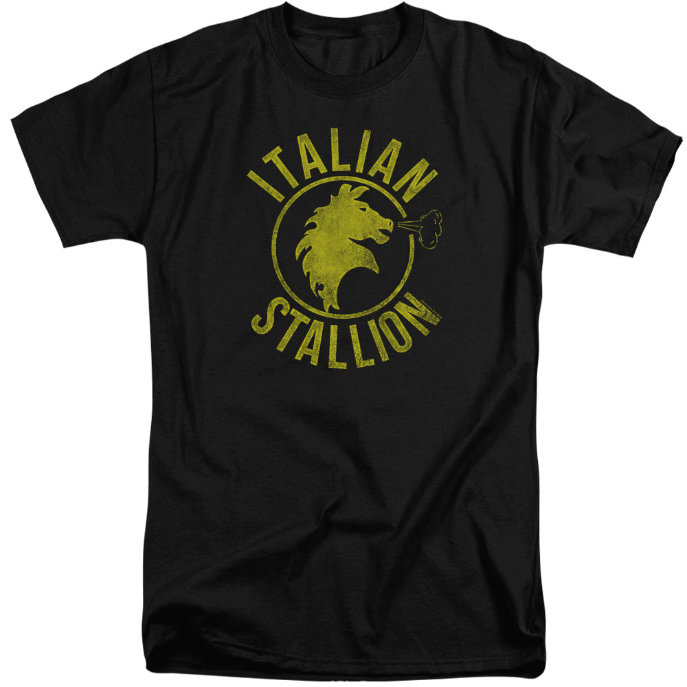 Rocky Italian Stallion Horse Mens Tall T Shirt Black Officially Licensed