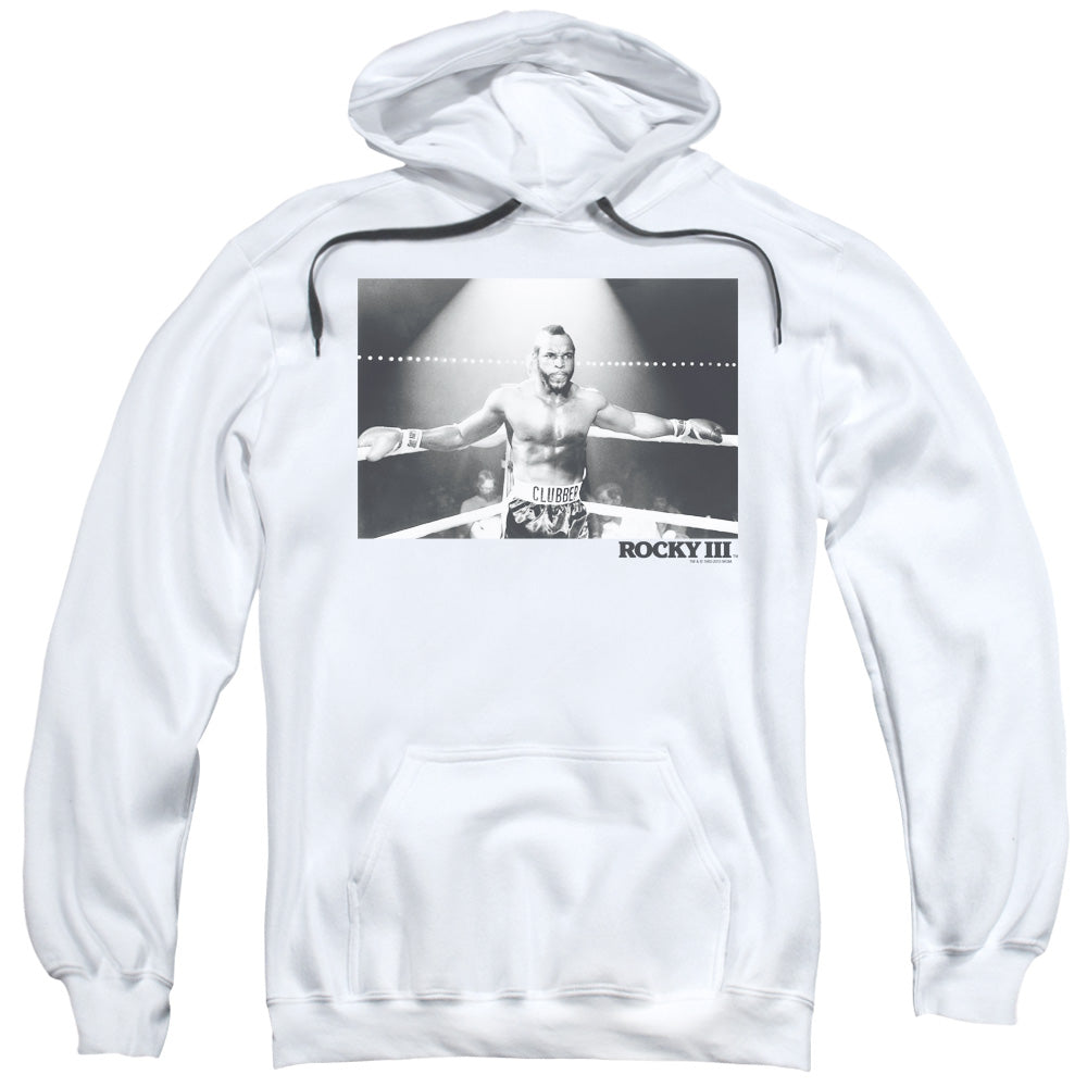 Rocky III Clubber Square Mens Hoodie White
