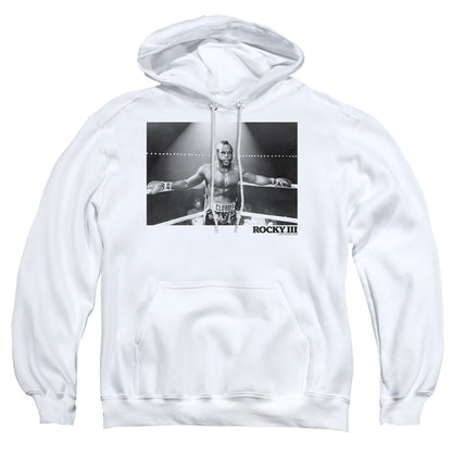 Rocky Iii Clubber Square Mens Hoodie White Officially Licensed
