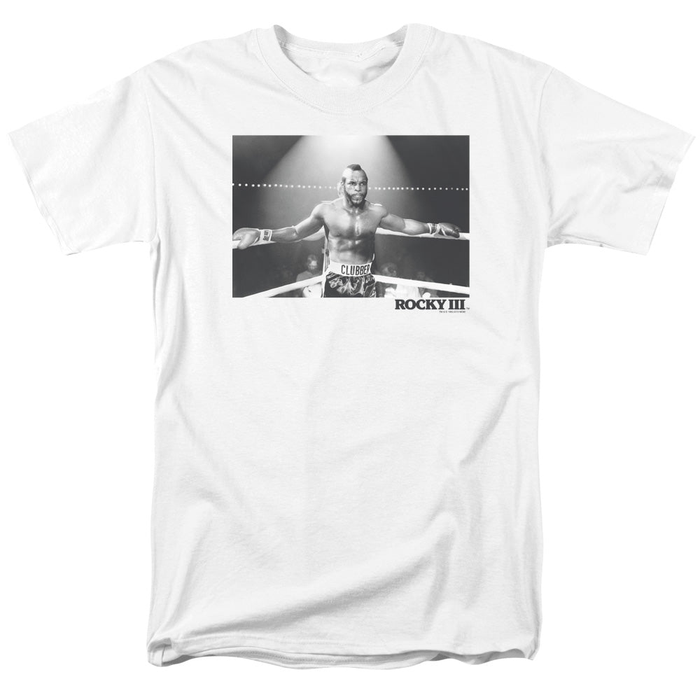 Rocky Iii Clubber Square Mens T Shirt White Officially Licensed