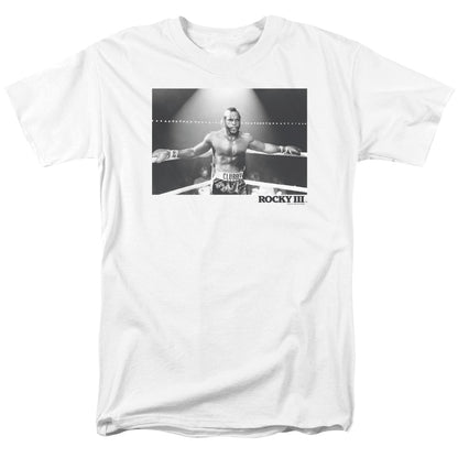 Rocky Iii Clubber Square Mens T Shirt White Officially Licensed