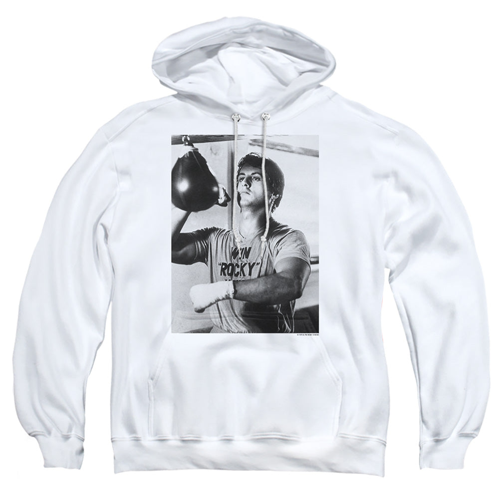 Rocky Square Mens Hoodie White Officially Licensed