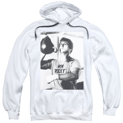 Rocky Square Mens Hoodie White