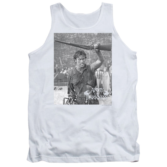 Army Of Darkness Boom Mens Tank Top Shirt White