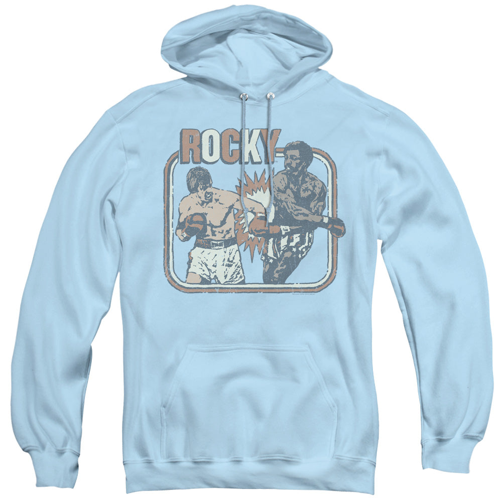 Rocky Big Fight Mens Hoodie Light Blue