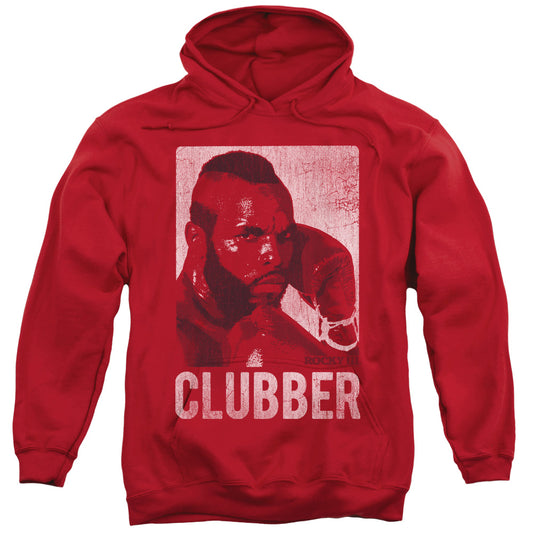 Rocky III Clubber Lang Mens Hoodie Red