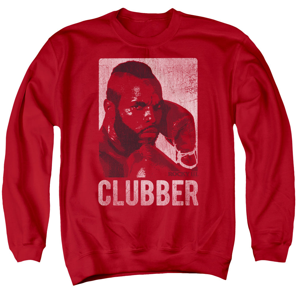Rocky III Clubber Lang Mens Crewneck Sweatshirt Red