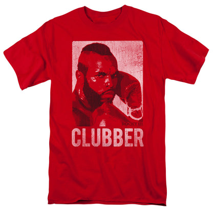 Rocky Iii Clubber Lang Mens T Shirt Red Officially Licensed