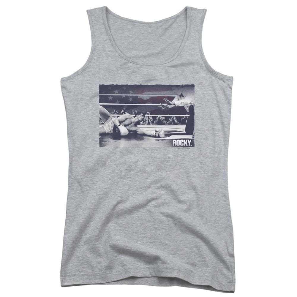 Rocky American Will Womens Tank Top Shirt Athletic Heather