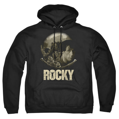 Rocky Feeling Strong Mens Hoodie Black Officially Licensed