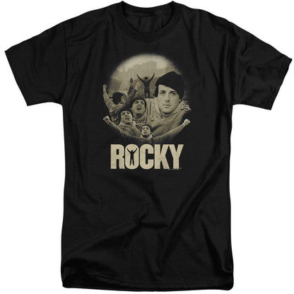 Rocky Feeling Strong Mens Tall T Shirt Black Officially Licensed