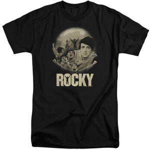Rocky Feeling Strong Mens Tall T Shirt Black