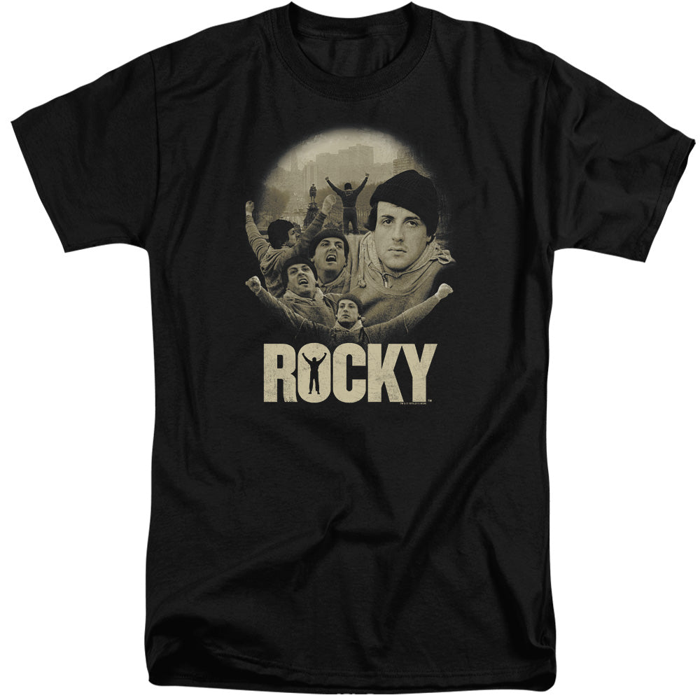 Rocky Feeling Strong Mens Tall T Shirt Black