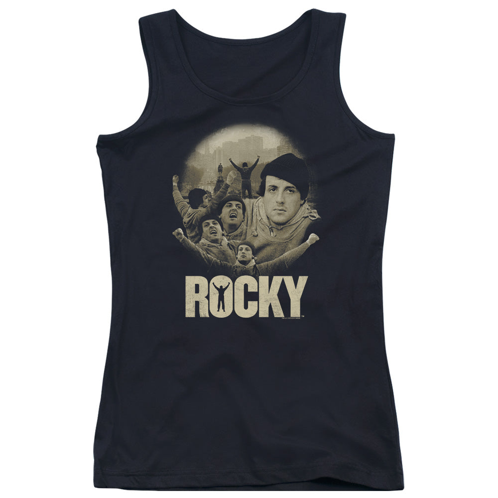 Rocky Feeling Strong Womens Tank Top Shirt Black