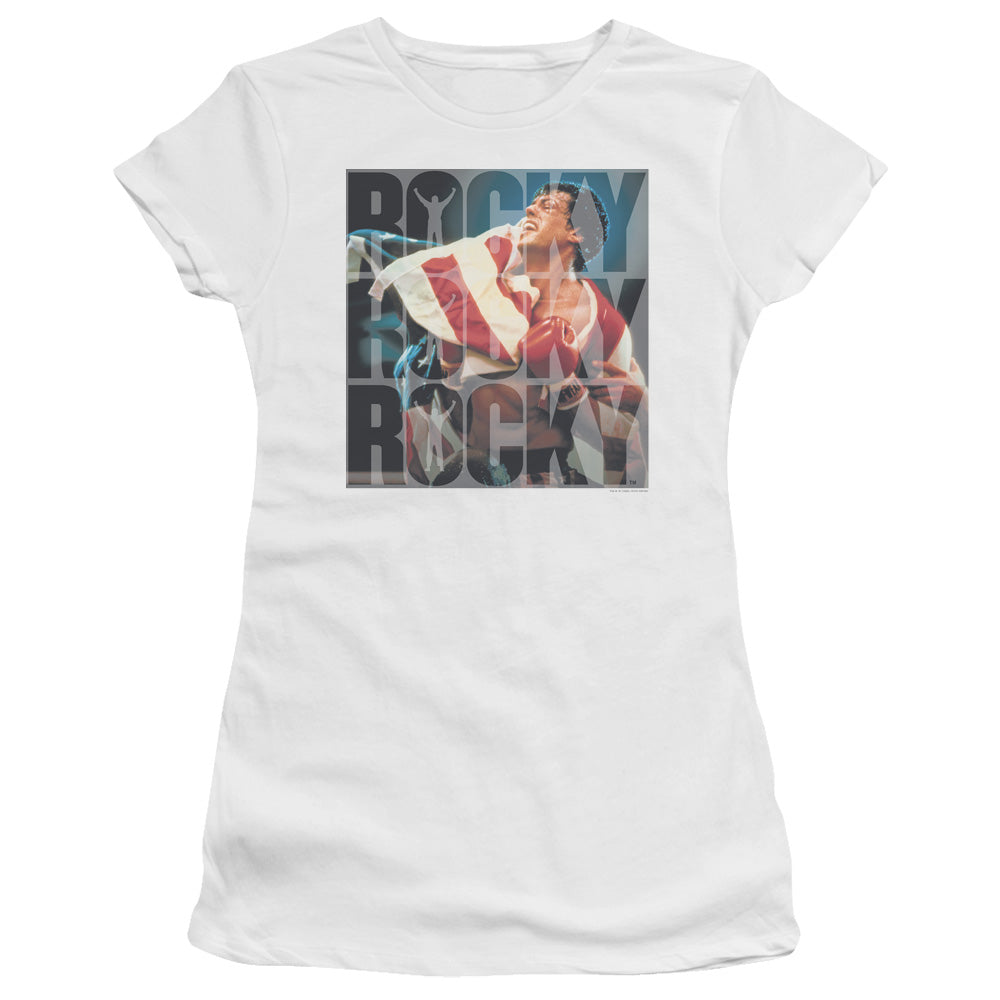 Rocky Chant Junior Sheer Cap Sleeve Womens T Shirt White