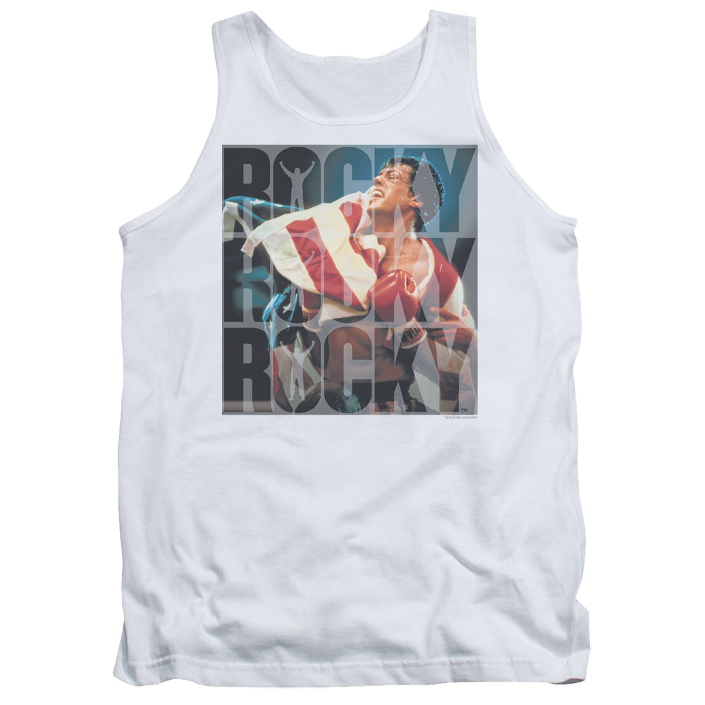 Rocky Chant Mens Tank Top Shirt White