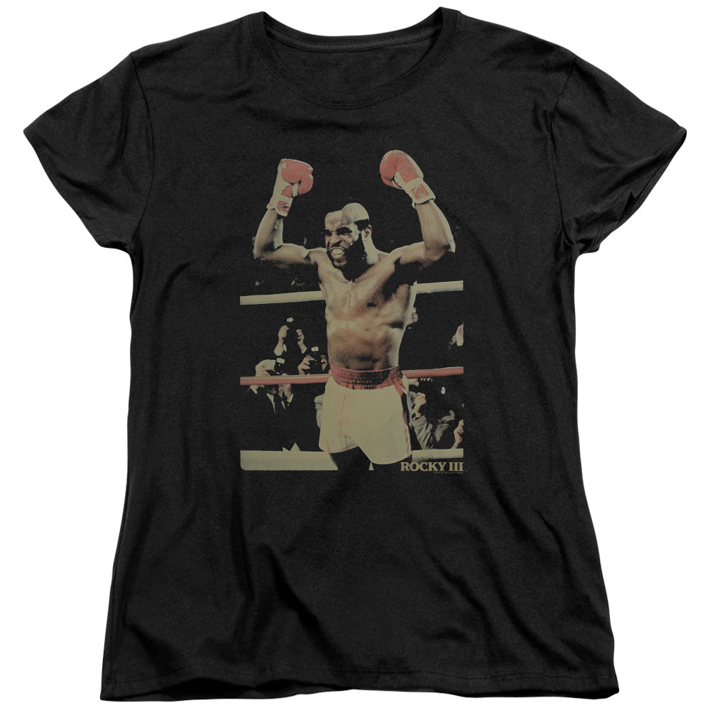 Rocky III Clubber Womens T Shirt Black