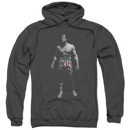 Rocky Stand Alone Mens Hoodie Charcoal