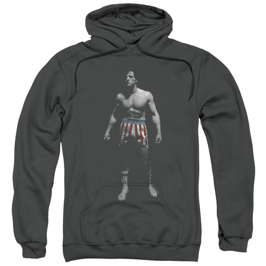 Rocky Stand Alone Mens Hoodie Charcoal