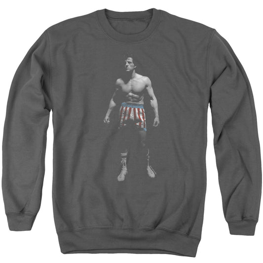 Rocky Stand Alone Mens Crewneck Sweatshirt Charcoal