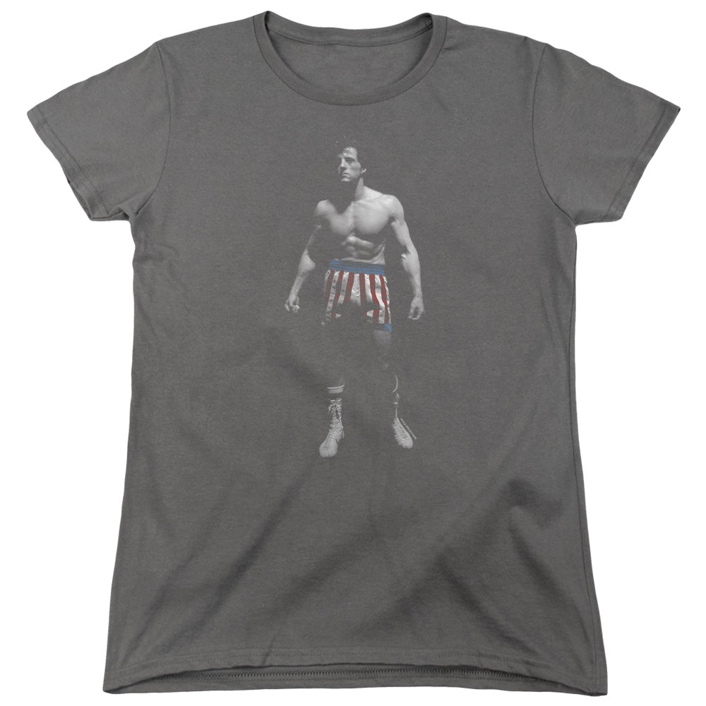 Rocky Stand Alone Womens T Shirt Charcoal