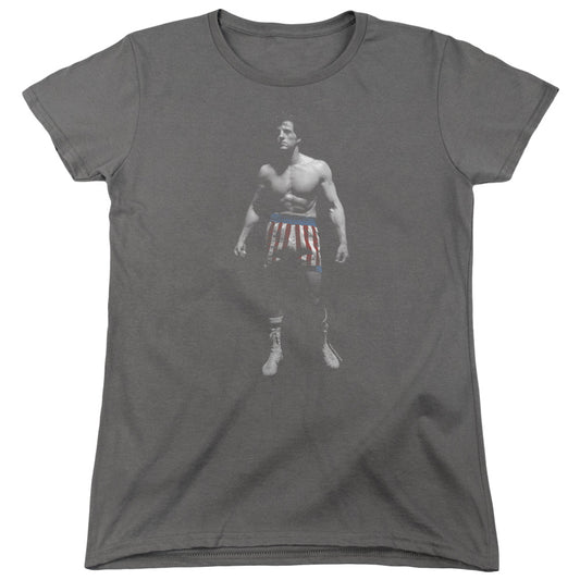 Rocky Stand Alone Womens T Shirt Charcoal