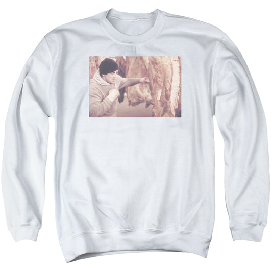 Rocky Meat Locker Mens Crewneck Sweatshirt White