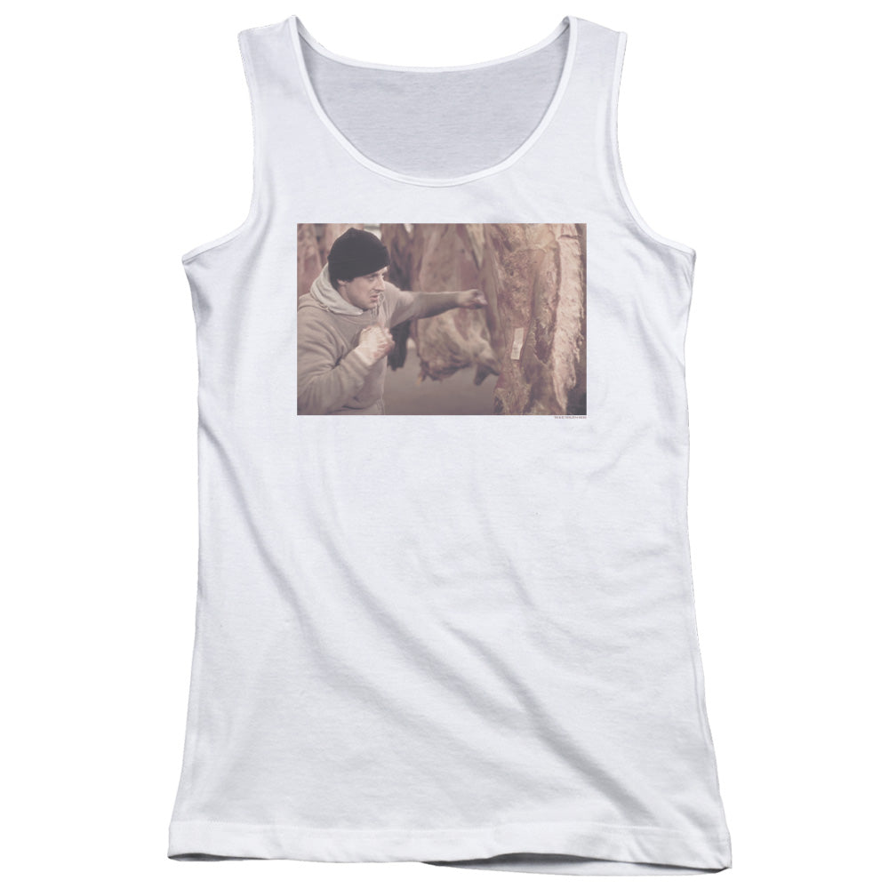 Rocky Meat Locker Womens Tank Top Shirt White