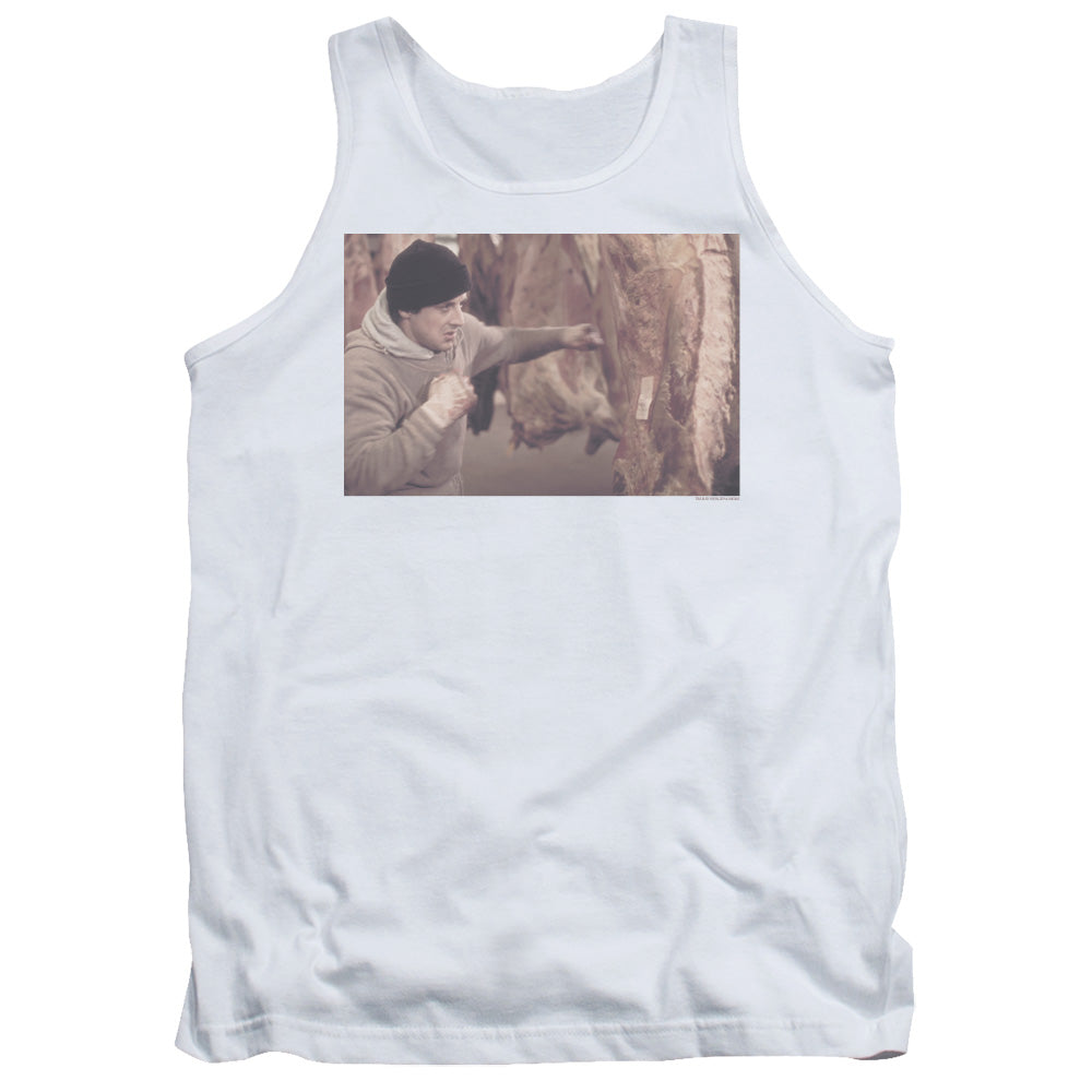 Rocky Meat Locker Mens Tank Top Shirt White