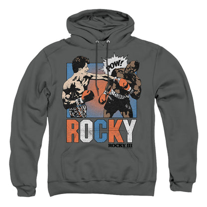 Rocky Rocky Pow Mens Hoodie Charcoal Officially Licensed