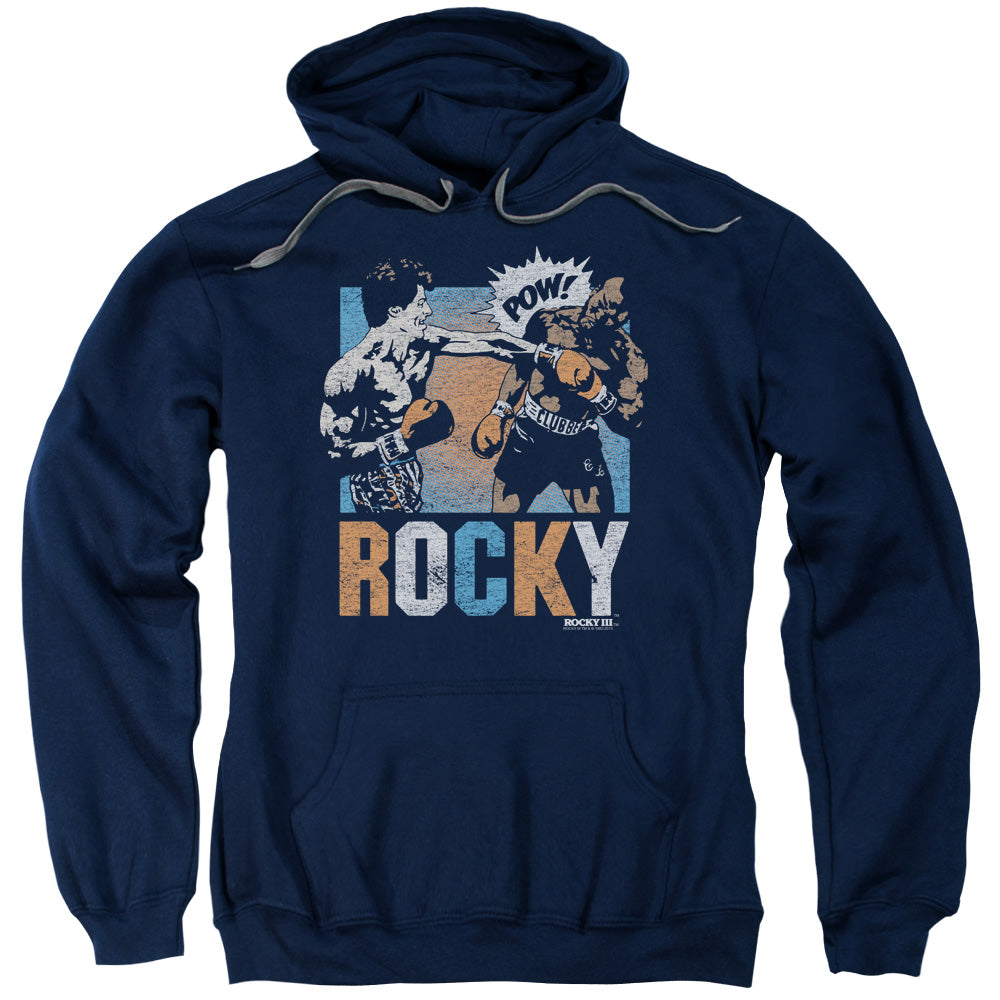 Rocky Rocky Pow Mens Hoodie Navy Blue